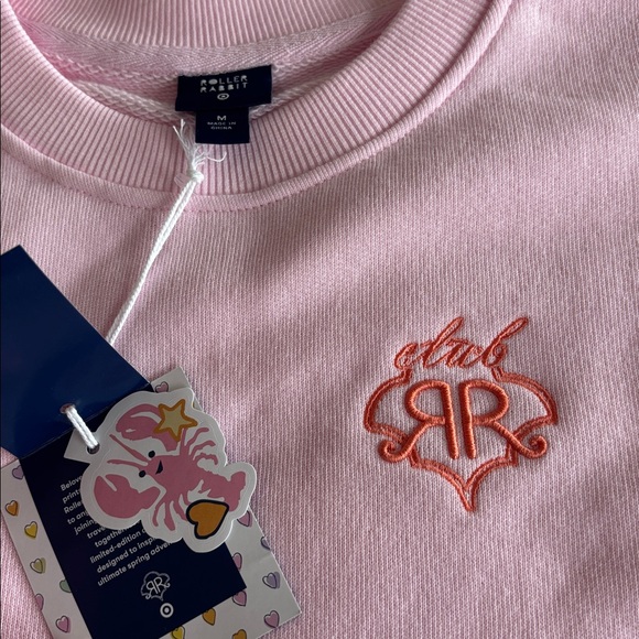 Roller Rabbit x Target Pink Crewneck Sweatshirt Medium - Picture 4 of 4